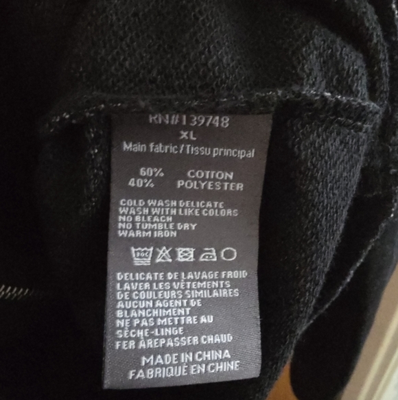 Men's Black Sweater Hoodie Slate & Stone XL - Picture 3 of 3